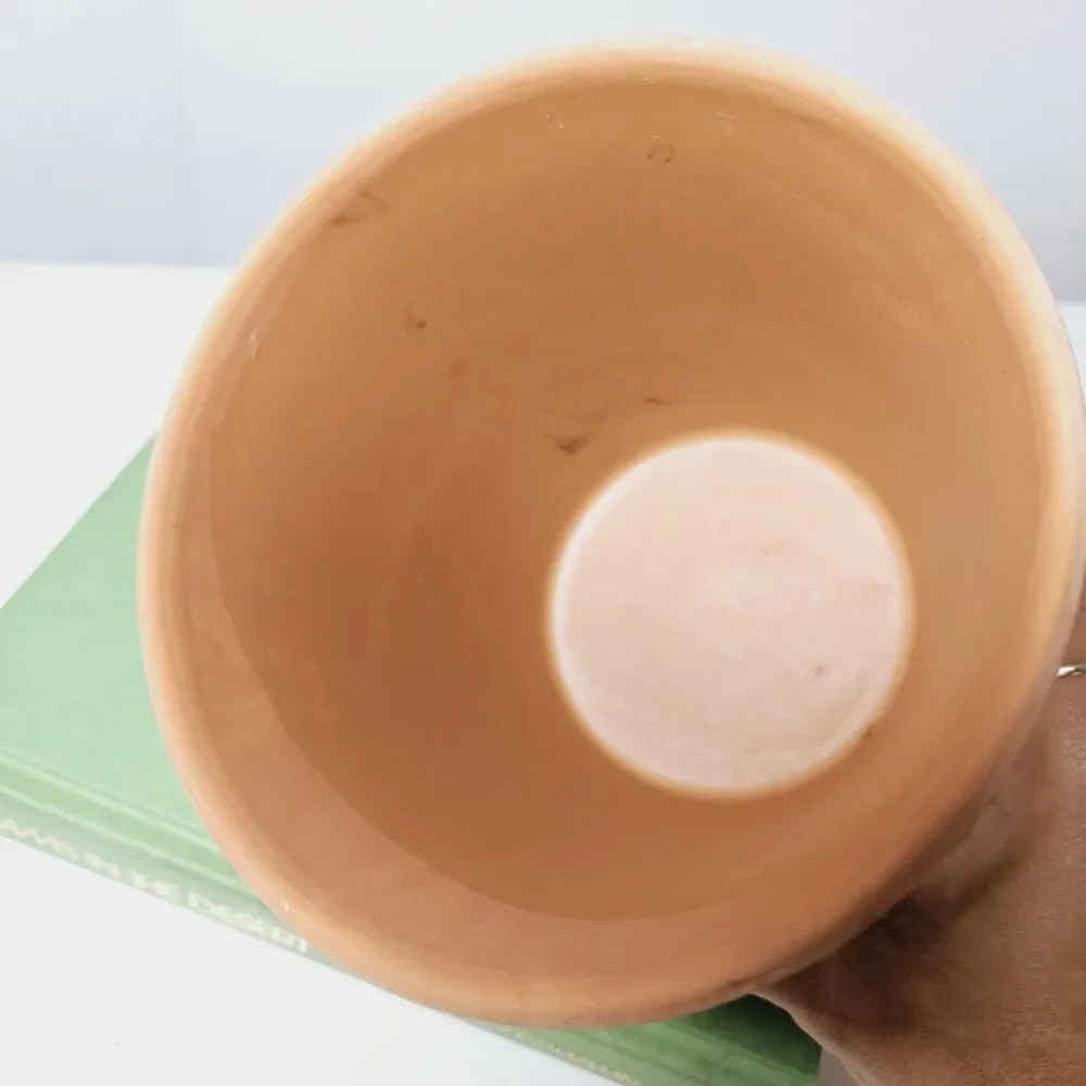 Small Terracotta Planter Raised Pattern With Brushed White 5 Inches Bohemian Pot